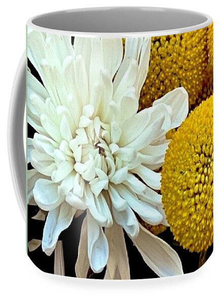 Chrysanthemum and Yellow Spheres - Mug