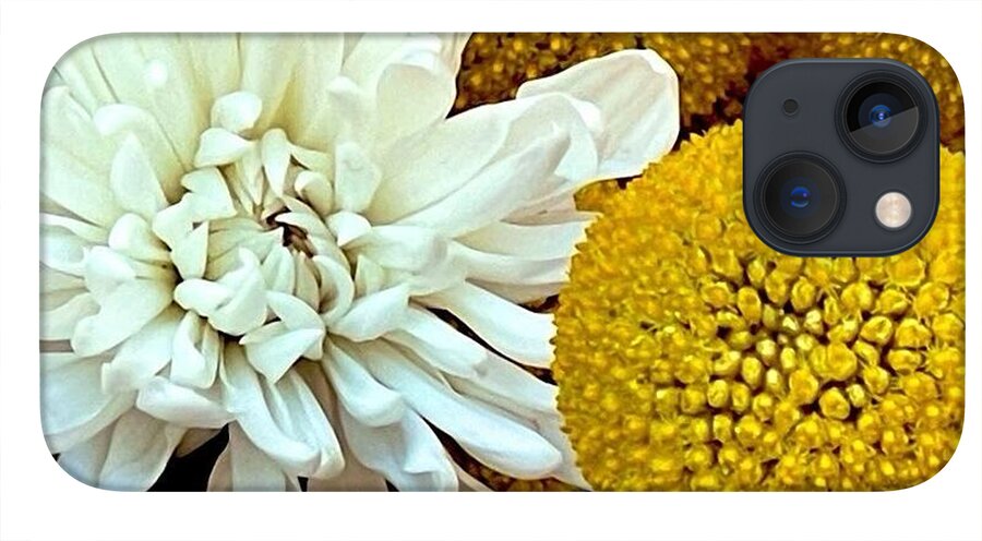 Chrysanthemum and Yellow Spheres - Phone Case