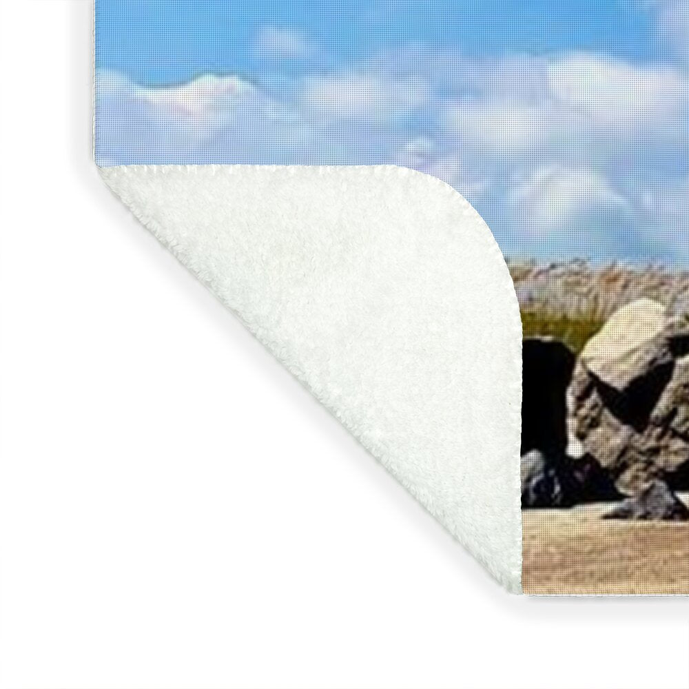 Lighthouse Under Expansive Sky - Blanket