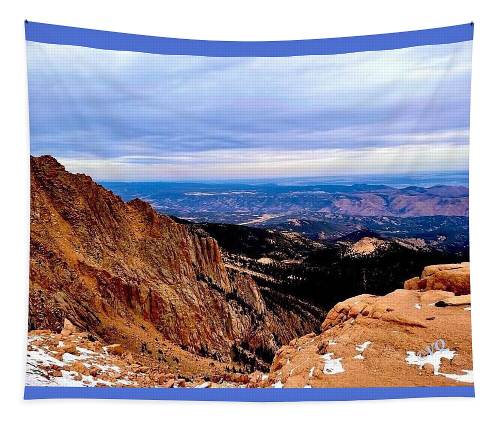 Majestic Mountain Panorama at Dawn - Tapestry