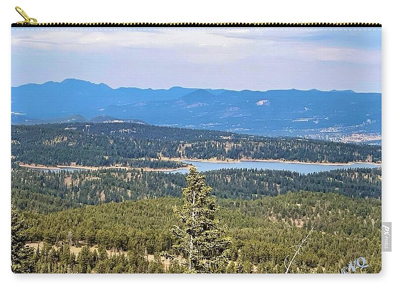 Serene Mountain Lake View - Zip Pouch