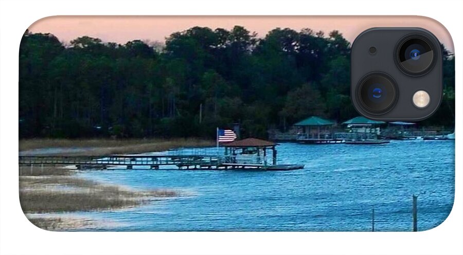 Tranquil Lakeside at Sunset - Phone Case