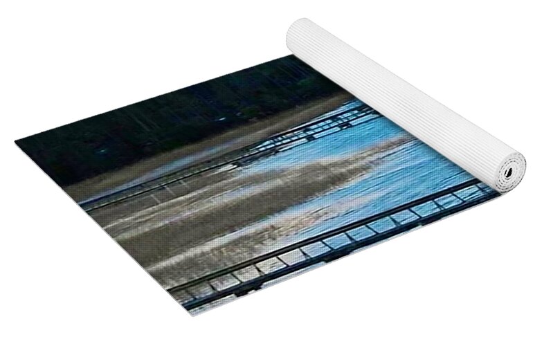 Tranquil Lakeside at Sunset - Yoga Mat