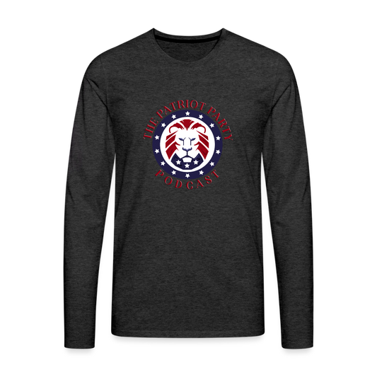 Men's TPPP Official Logo Premium Long Sleeve T-Shirt - charcoal grey