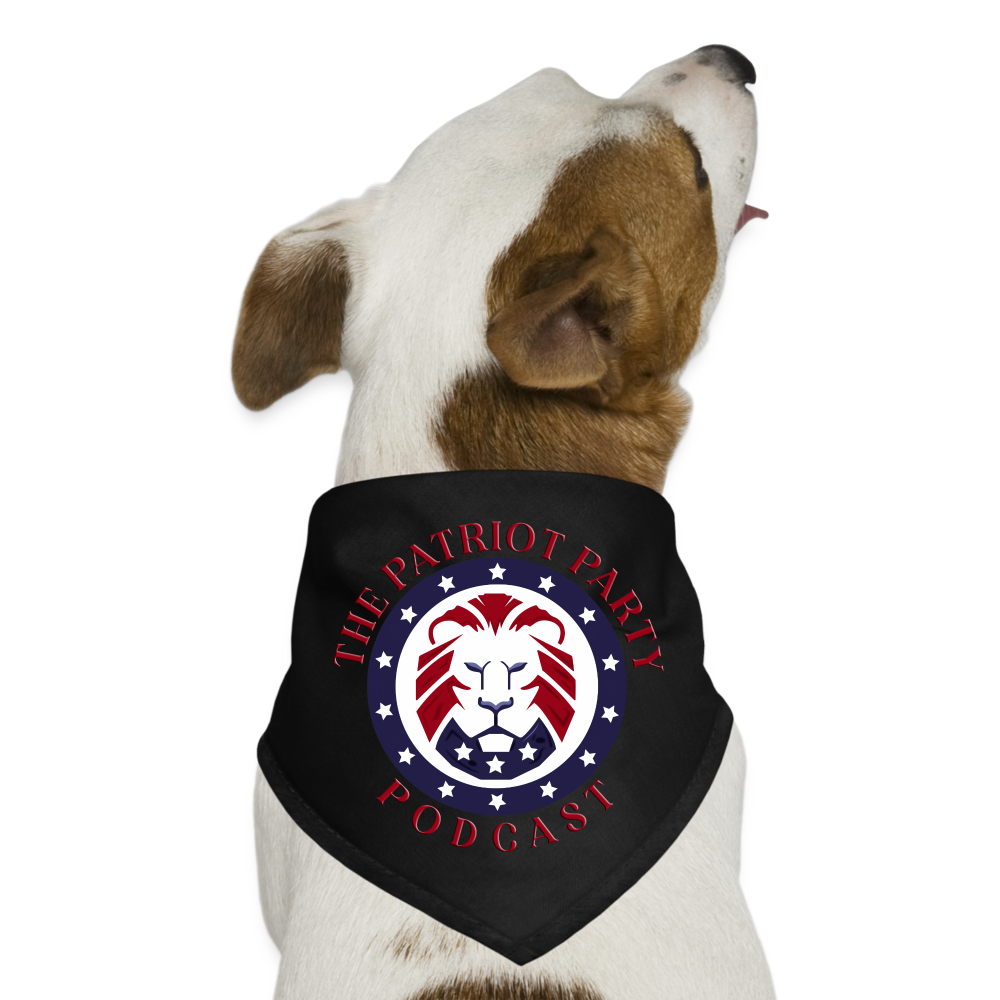 TPPP Official Logo Dog Bandana - black