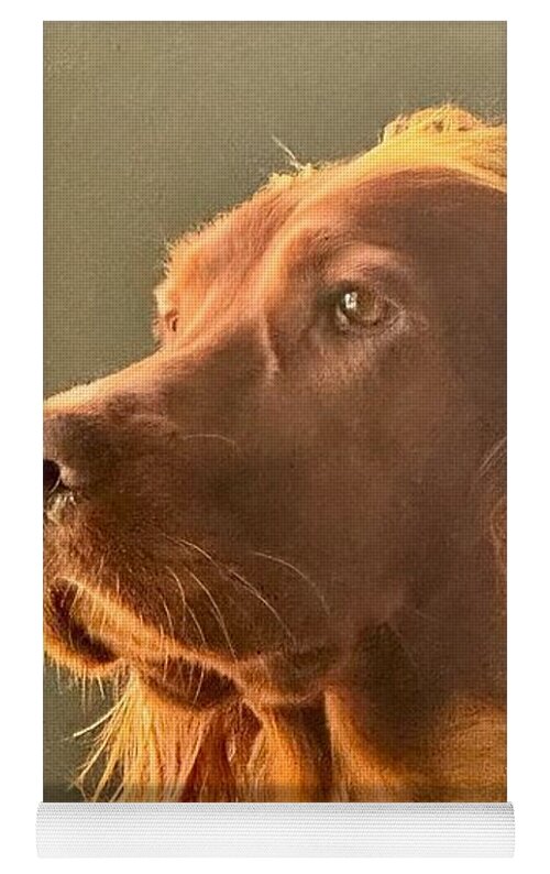 Aine the Regal Irish Setter - Yoga Mat