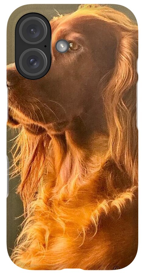 Aine the Regal Irish Setter - Phone Case