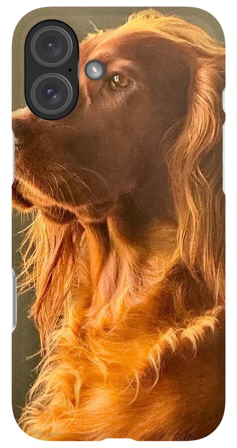 Aine the Regal Irish Setter - Phone Case