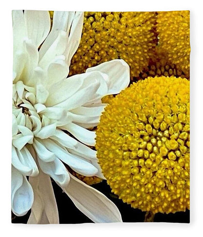 Chrysanthemum and Yellow Spheres - Blanket