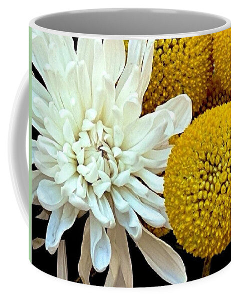 Chrysanthemum and Yellow Spheres - Mug