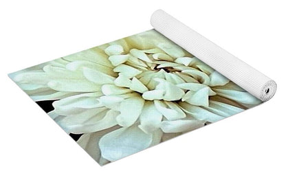 Chrysanthemum and Yellow Spheres - Yoga Mat