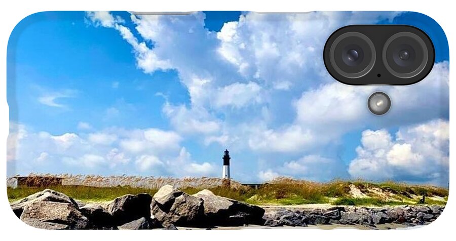 Lighthouse Under Expansive Sky - Phone Case