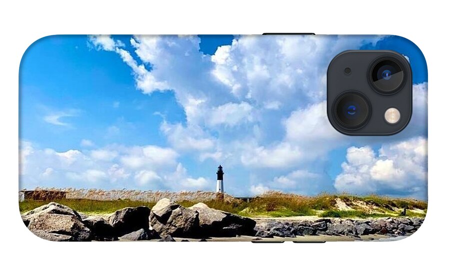 Lighthouse Under Expansive Sky - Phone Case