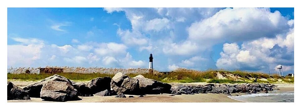 Lighthouse Under Expansive Sky - Yoga Mat