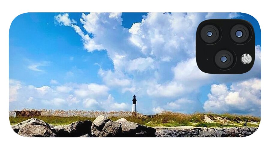 Lighthouse Under Expansive Sky - Phone Case