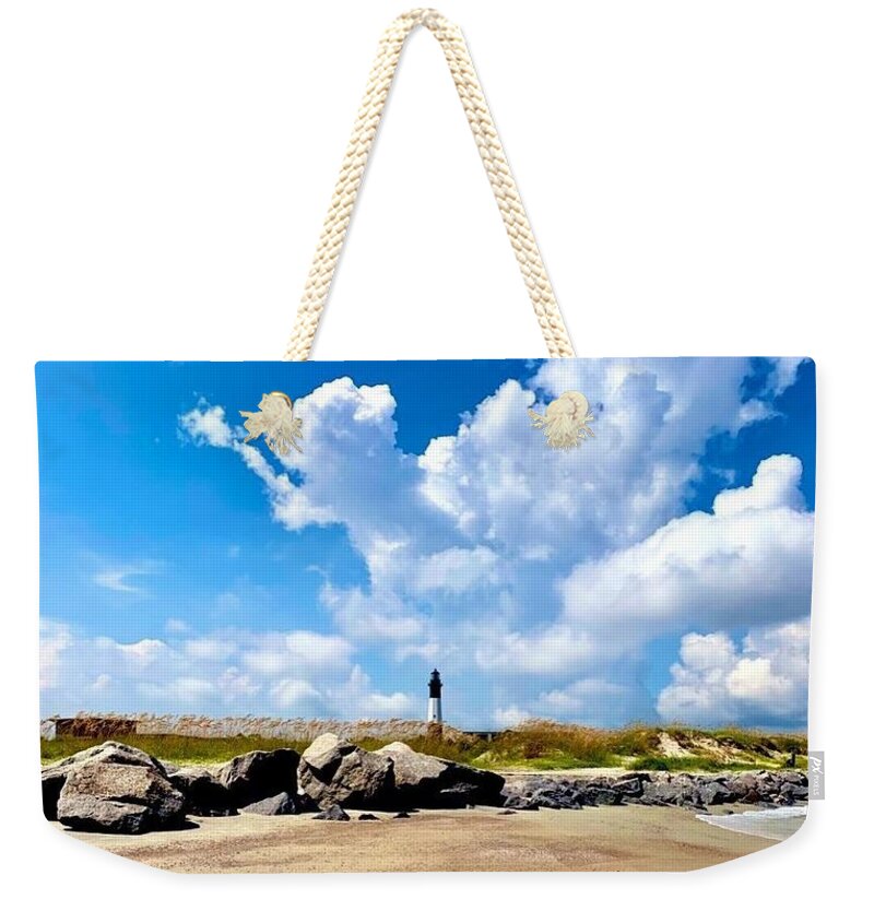 Lighthouse Under Expansive Sky - Weekender Tote Bag