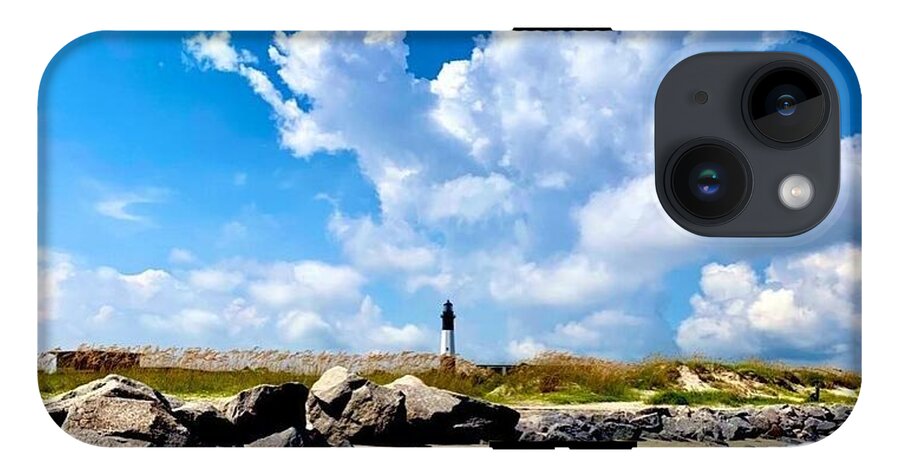 Lighthouse Under Expansive Sky - Phone Case