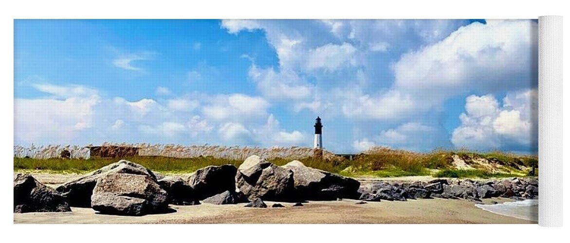 Lighthouse Under Expansive Sky - Yoga Mat