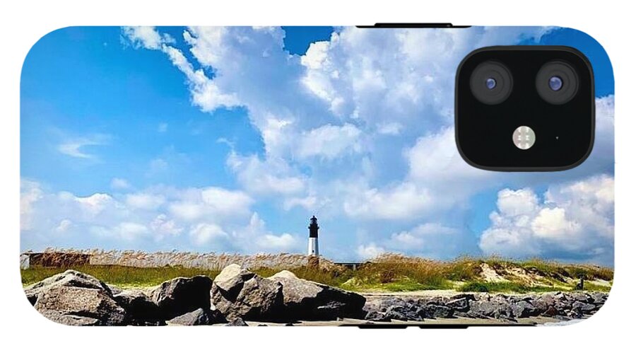 Lighthouse Under Expansive Sky - Phone Case