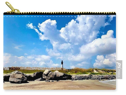 Lighthouse Under Expansive Sky - Zip Pouch