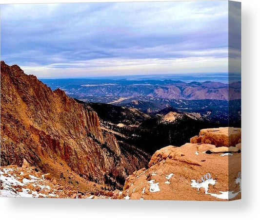 Majestic Mountain Panorama at Dawn - Canvas Print