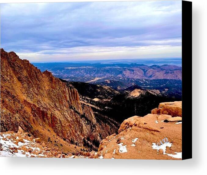Majestic Mountain Panorama at Dawn - Canvas Print