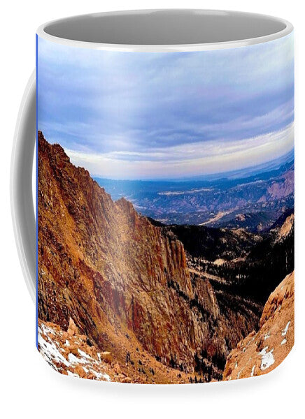 Majestic Mountain Panorama at Dawn - Mug
