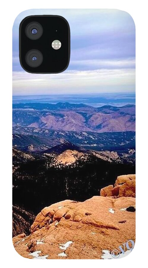 Majestic Mountain Panorama at Dawn - Phone Case