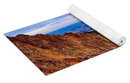 Majestic Mountain Panorama at Dawn - Yoga Mat