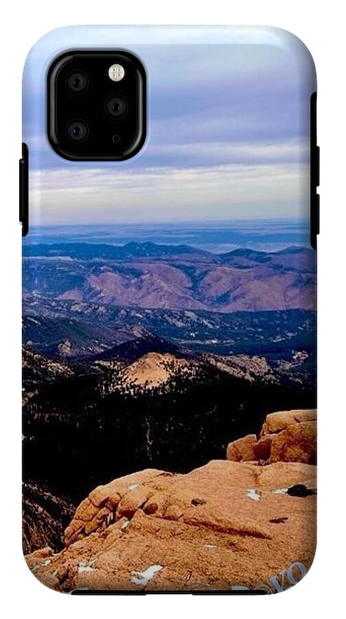 Majestic Mountain Panorama at Dawn - Phone Case