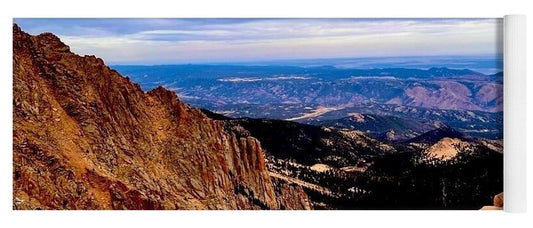 Majestic Mountain Panorama at Dawn - Yoga Mat