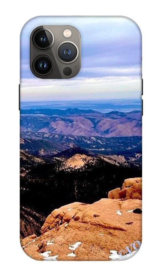 Majestic Mountain Panorama at Dawn - Phone Case