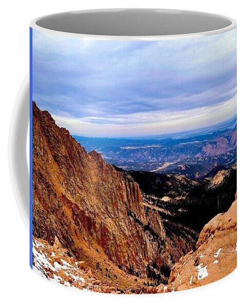 Majestic Mountain Panorama at Dawn - Mug