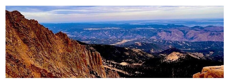 Majestic Mountain Panorama at Dawn - Yoga Mat