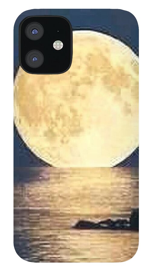 Moonrise Over Tranquil Waters - Phone Case