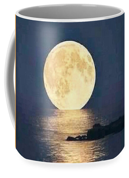 Moonrise Over Tranquil Waters - Mug