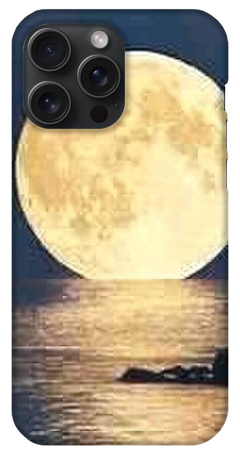 Moonrise Over Tranquil Waters - Phone Case