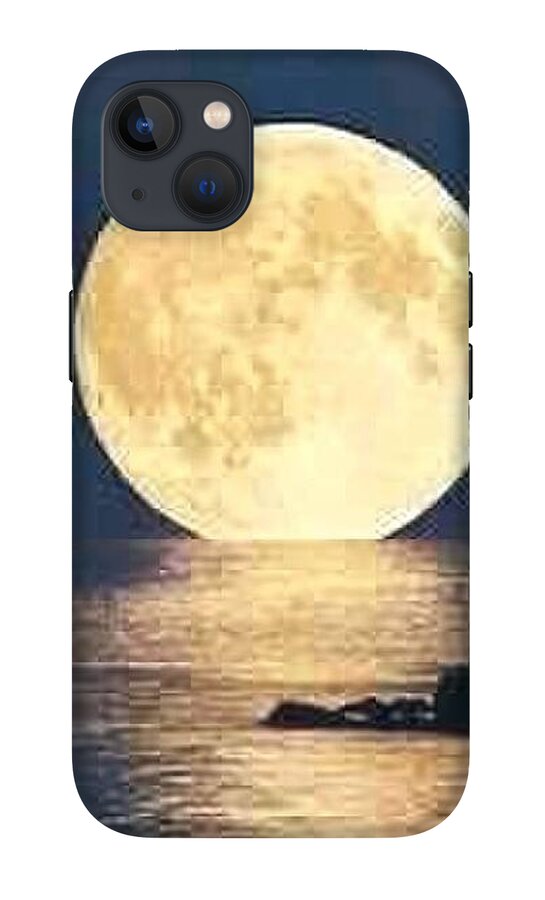 Moonrise Over Tranquil Waters - Phone Case