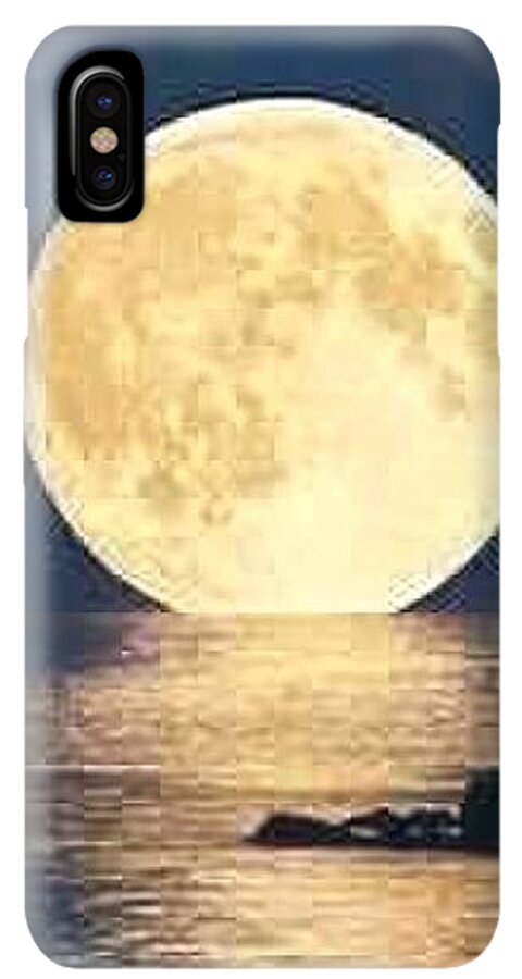 Moonrise Over Tranquil Waters - Phone Case