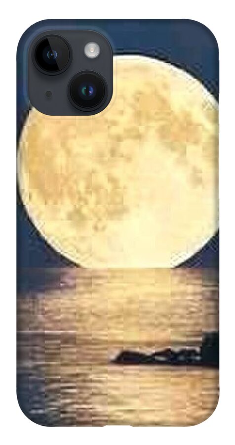 Moonrise Over Tranquil Waters - Phone Case