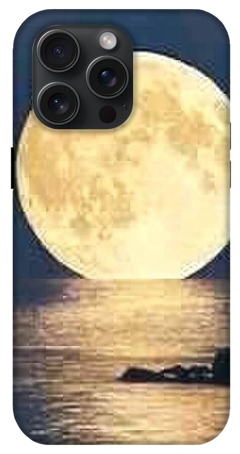 Moonrise Over Tranquil Waters - Phone Case