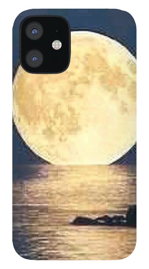 Moonrise Over Tranquil Waters - Phone Case