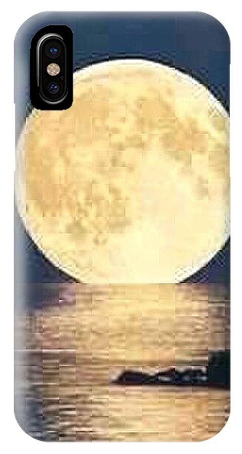 Moonrise Over Tranquil Waters - Phone Case