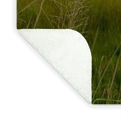 Rainbow Over Peaceful Meadow - Blanket