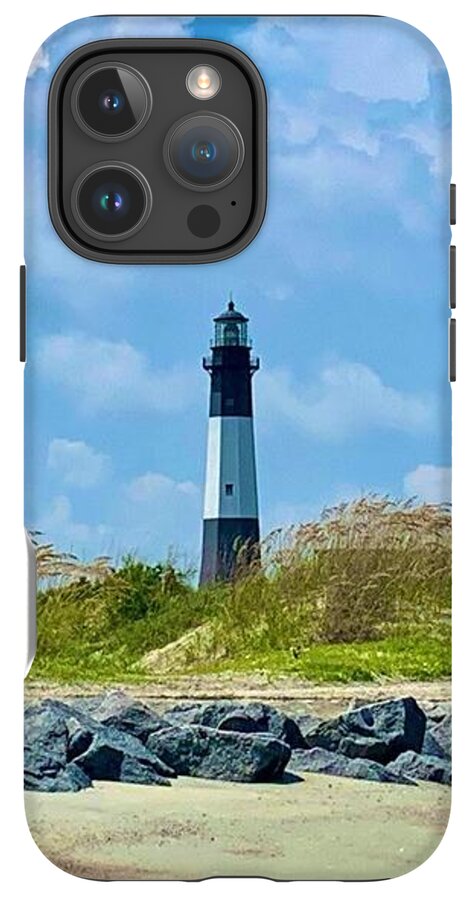 Serene Lighthouse by the Shoreline - Phone Case