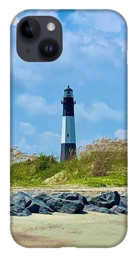 Serene Lighthouse by the Shoreline - Phone Case