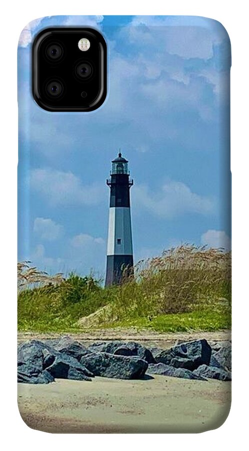 Serene Lighthouse by the Shoreline - Phone Case