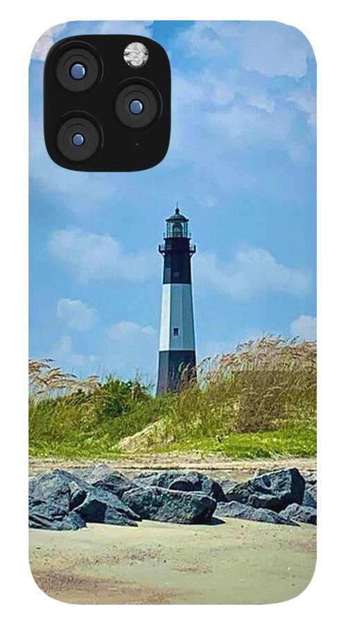 Serene Lighthouse by the Shoreline - Phone Case