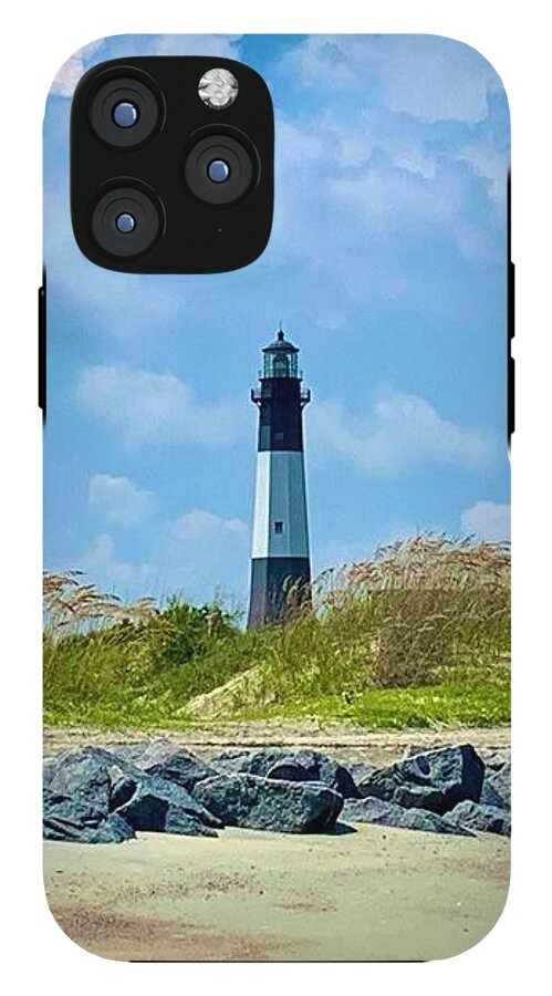 Serene Lighthouse by the Shoreline - Phone Case