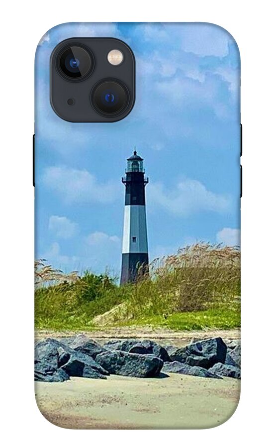Serene Lighthouse by the Shoreline - Phone Case